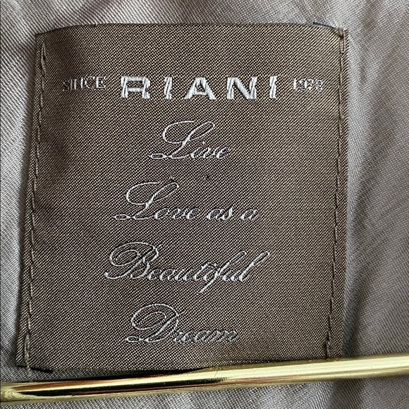 Riani Long Linen–Virgin Wool Blazer Size 10 - Picture 3 of 13